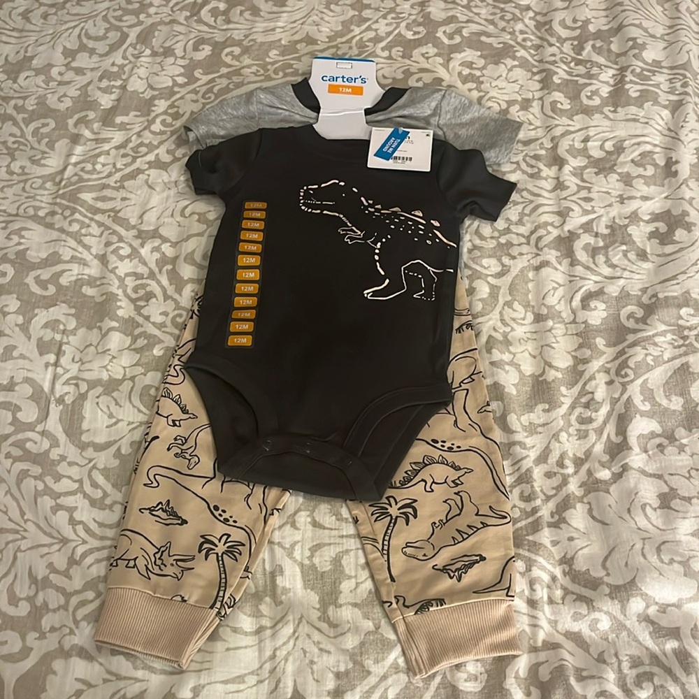 NWT 3pc Carter’s boy’s play set size 12 month and 6 month.